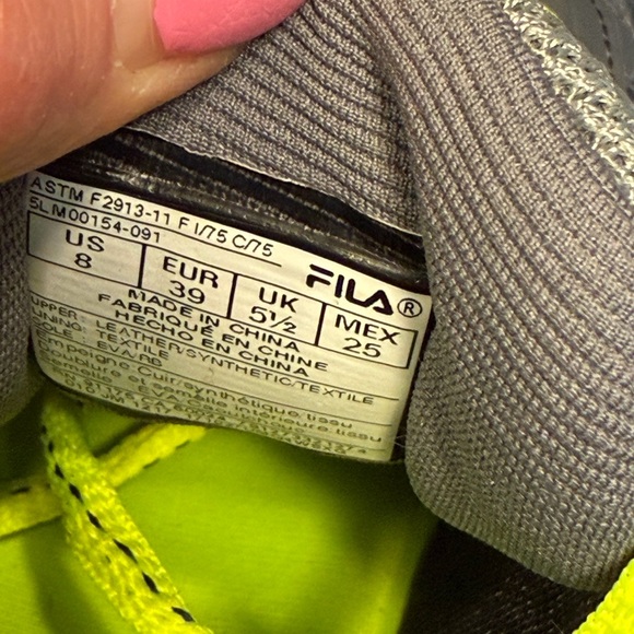 Fila Memory Reckoning 8 Slip Resistant Steel Toe Work Shoes- Size 8 women’s - Picture 2 of 10